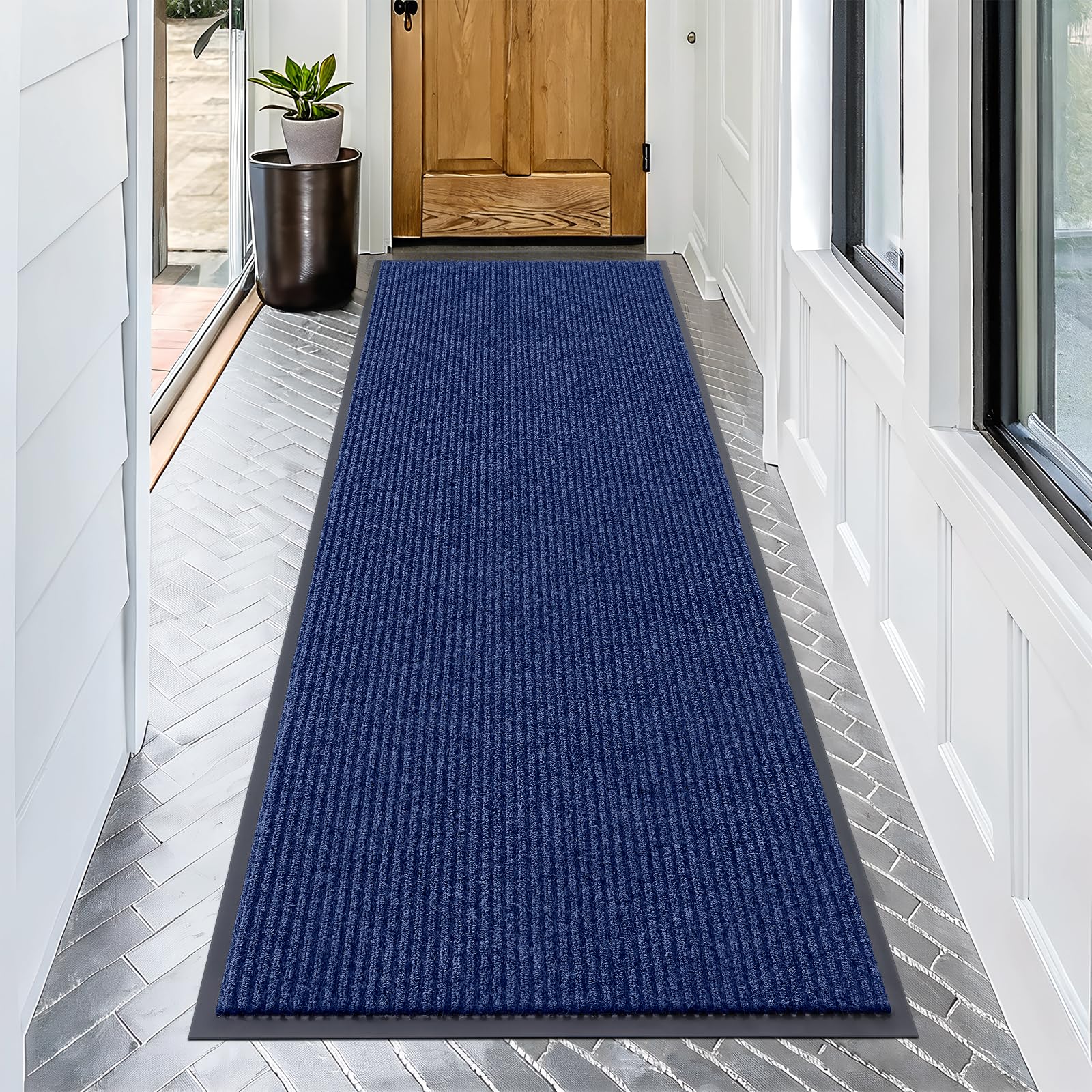 OLANLY Front Door Mat Indoor Outdoor Entrance, Waterproof Heavy Duty Doormat, Fade Resistant, Low Profile, Easy Clean Patio Porch Welcome Floor Mats for Entry, 29.5x17, Beige — view 51