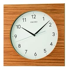 SEIKO QXA 766 BLH Non Ticking Wall Clock, Brown, 11 . 6 Inch SEIKO QXA 766 BLH Non Ticking Wall Clock, Brown, 11 . 6 Inch product image