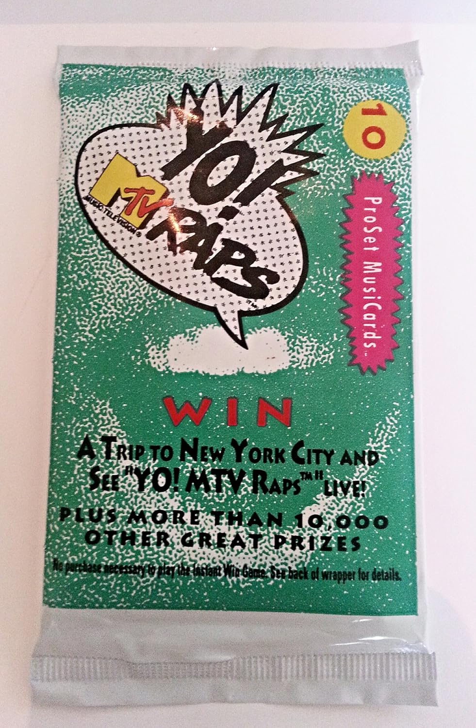 ProSet Yo! MTV RAPS MusiCards - 10 cards per pack - ProSet MusiCards