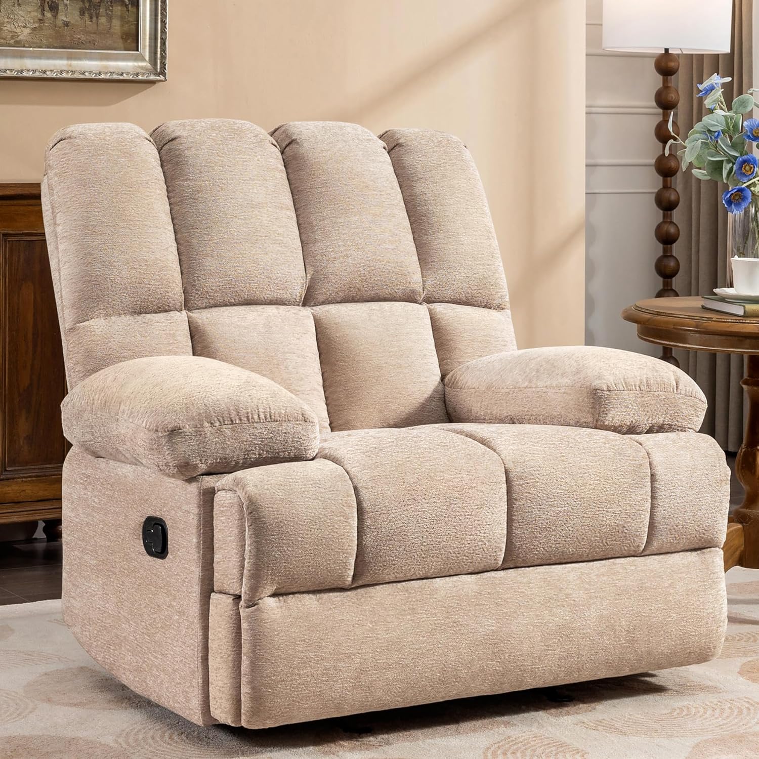 WILLOVE Oversized Rocker Recliner Chair Extra Wide Rocking