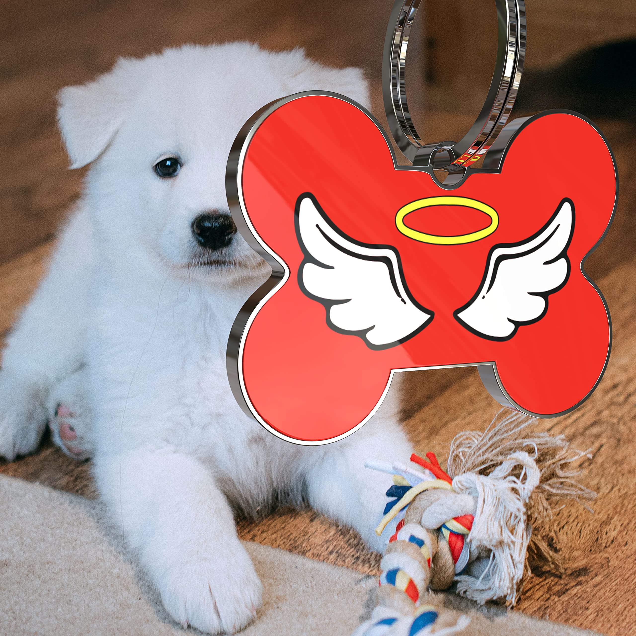 Amazon | KEKID 迷子札 名札 ドッグタグ 愛犬用 QR Online-ID