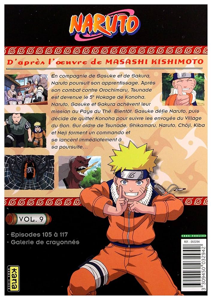 Amazon.com: NARUTO: COFFRET 3 DVD VOL 9: 3309450032942