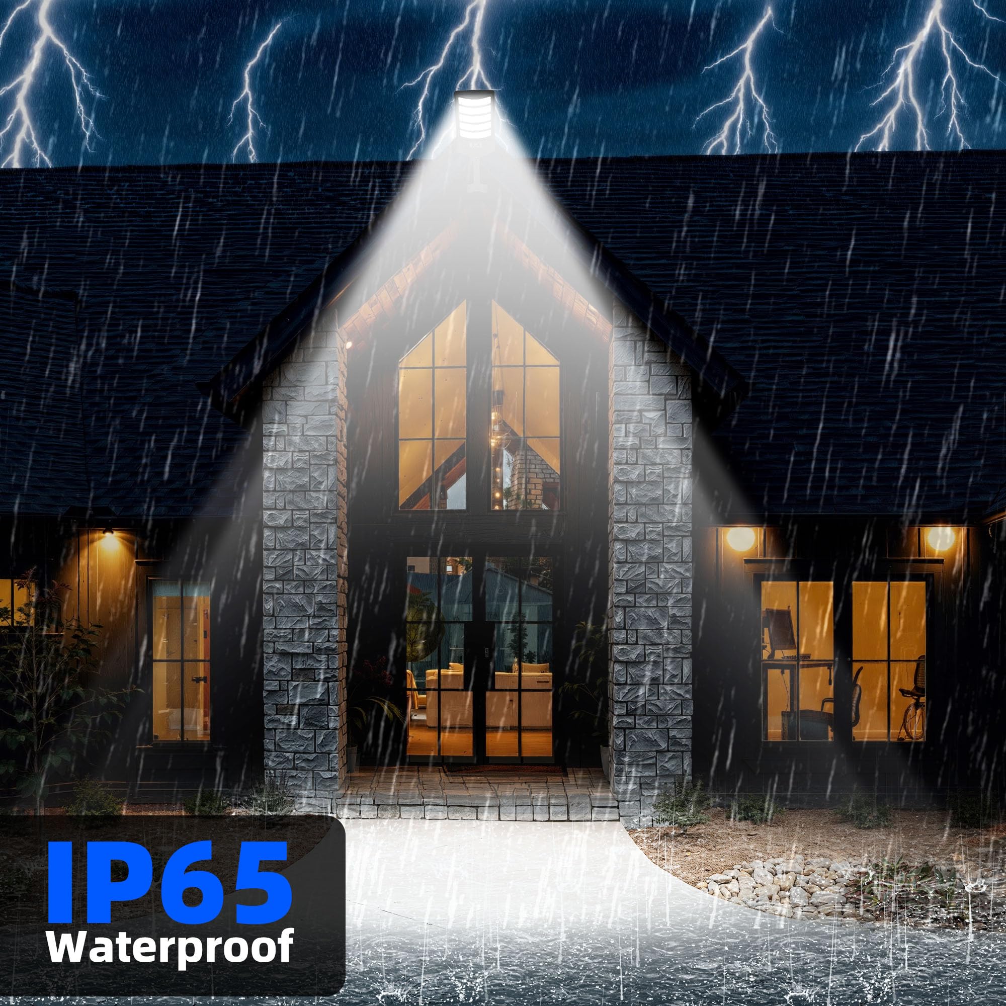 Solar Street Lights - 2 Pack Security Lighting -6