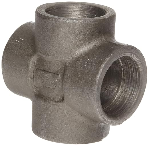 Anvil 2153 Steel Pipe Fitting, Class 3000, Socket Weld Cross, 1/