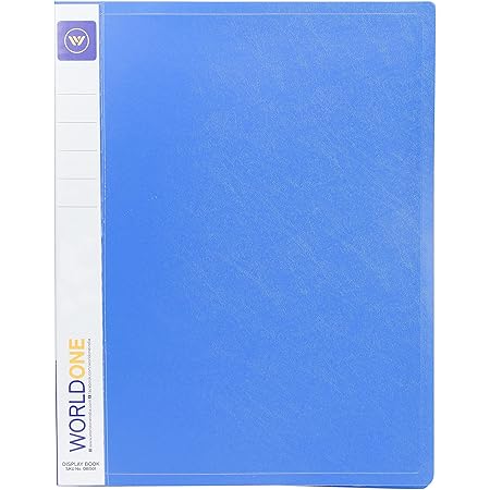 WORLDONE Display Book File Folder with 20 Pockets Plastic File Display ...