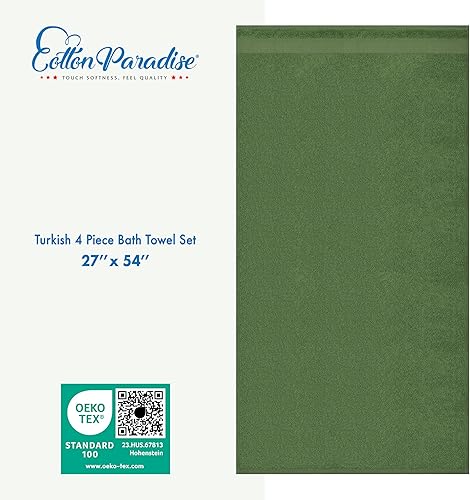 Vista 650 de Cotton Paradise 100% Cotton Turkish Washcloth Set for Bathroom, 4 Piece Soft Absorbent Small Hand Face Towels Wash Rags, Lilac