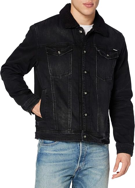Superdry Highwayman Sherpa Trucker Giacca di Jeans Uomo : Amazon.it:  Abbigliamento