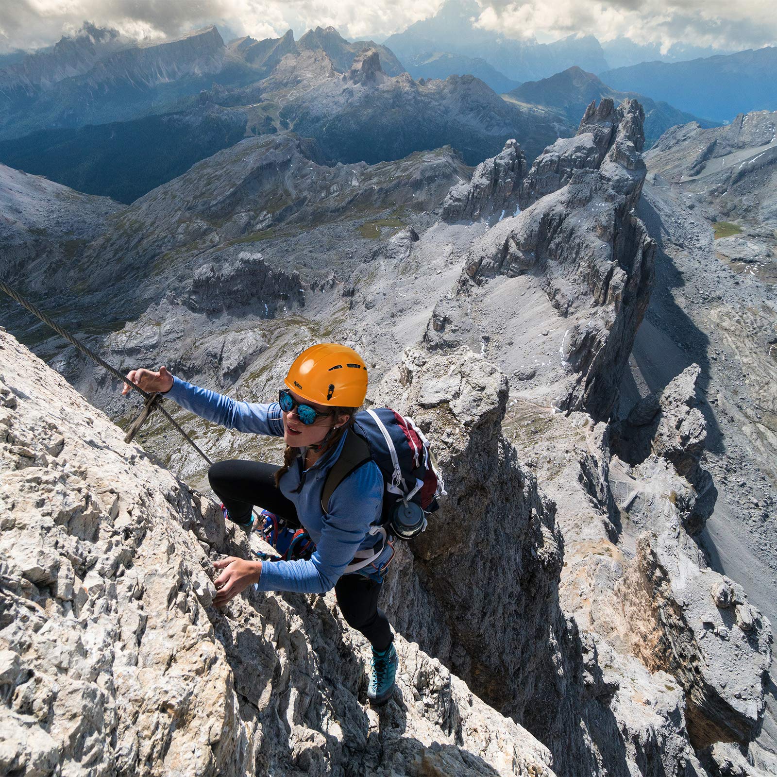 ALPIDEX Casque d'escalade Universel pour Les Adolescents et Les Adultes en 12492 Casque Alpinisme en Beaucoup Couleurs