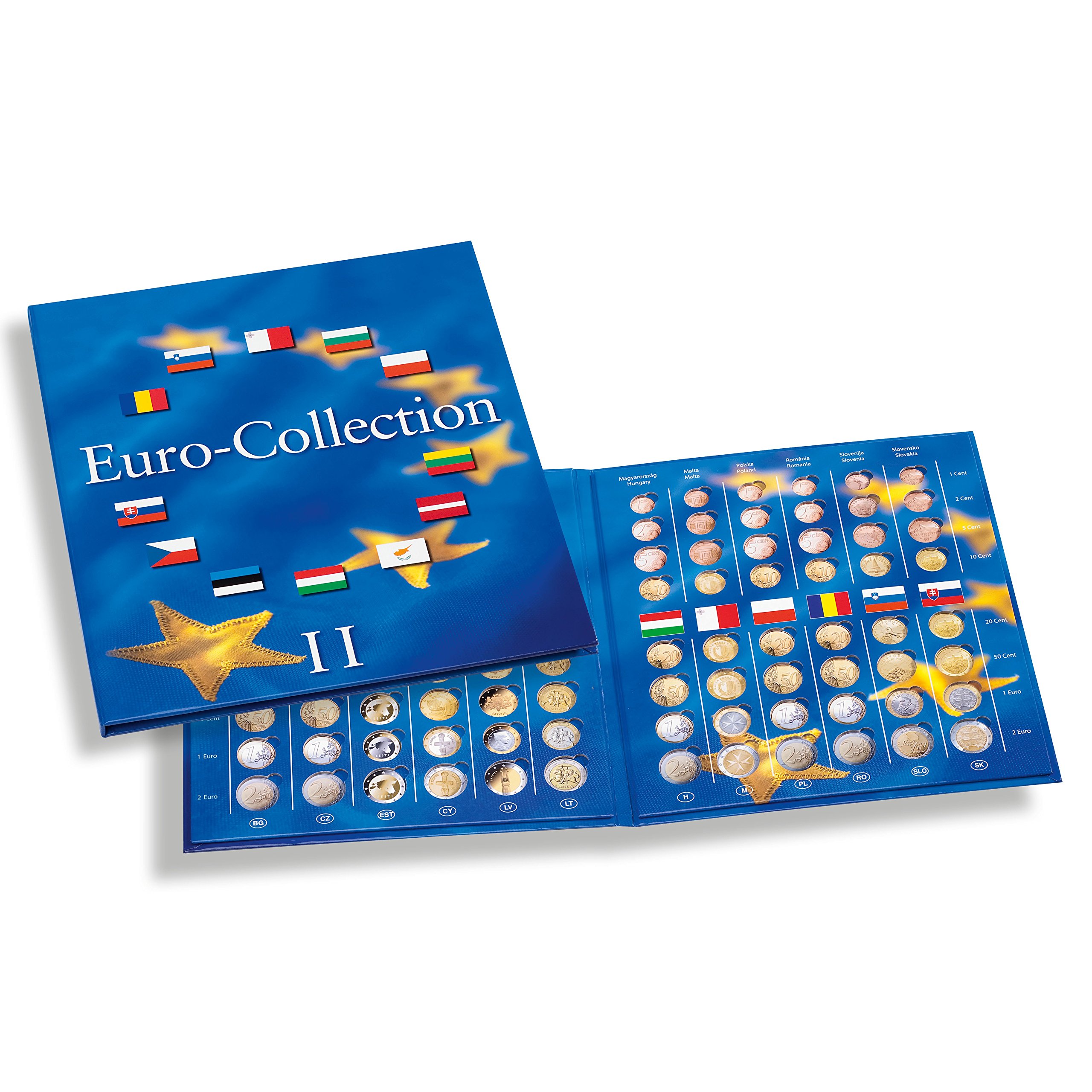 Leuchtturm 354614 Album di Monete Presso Euro-Collection - Bundle Volume 1 e 2 Collezione di Monete Euro