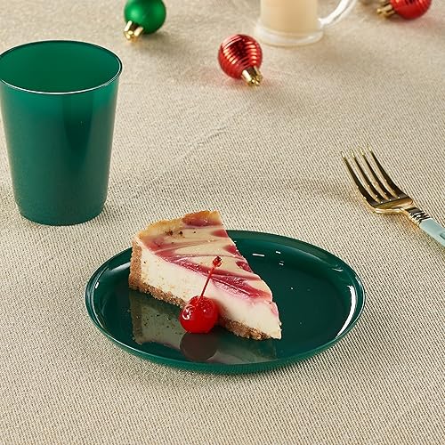 Miniatura 5 de [30 Pack 16 OZ Bowls] Edge Collection Mint Green Plastic Party Soup Bowls Premium heavyweight Elegant Disposable Tableware Dishes