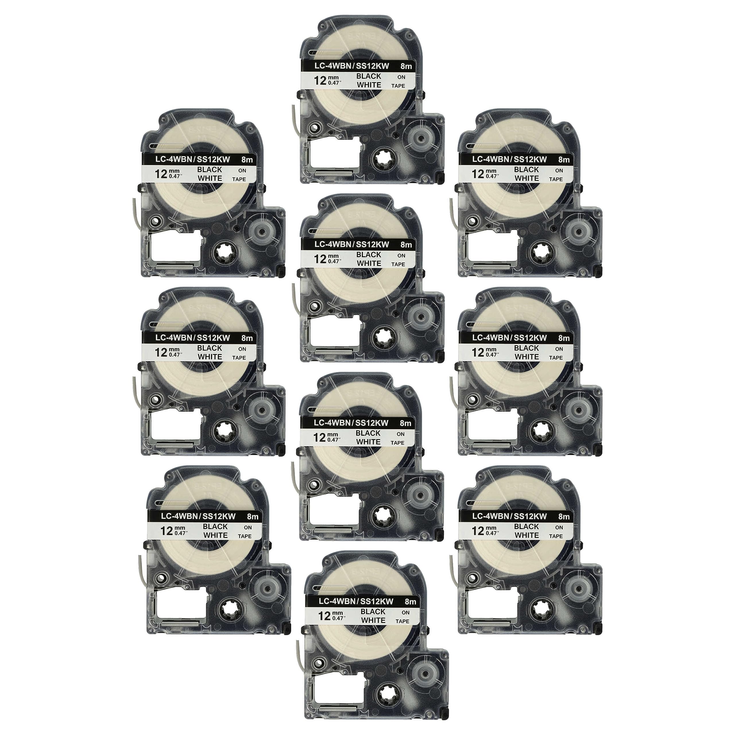 vhbw 10x Rubans remplacement pour Epson SS12KW