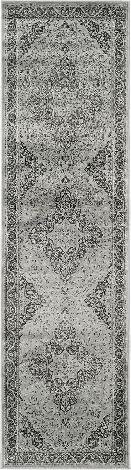 Safavieh Traditional Indoor Woven Runner Area Rug, Vintage Collection, VTG159, in Light Blue / Multi - Image 3