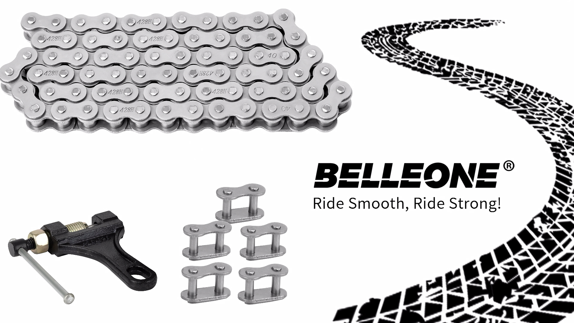 Kobura 428x118 Heavy Duty Drive Chain – Fits Yamaha YBR 125 2009-2016