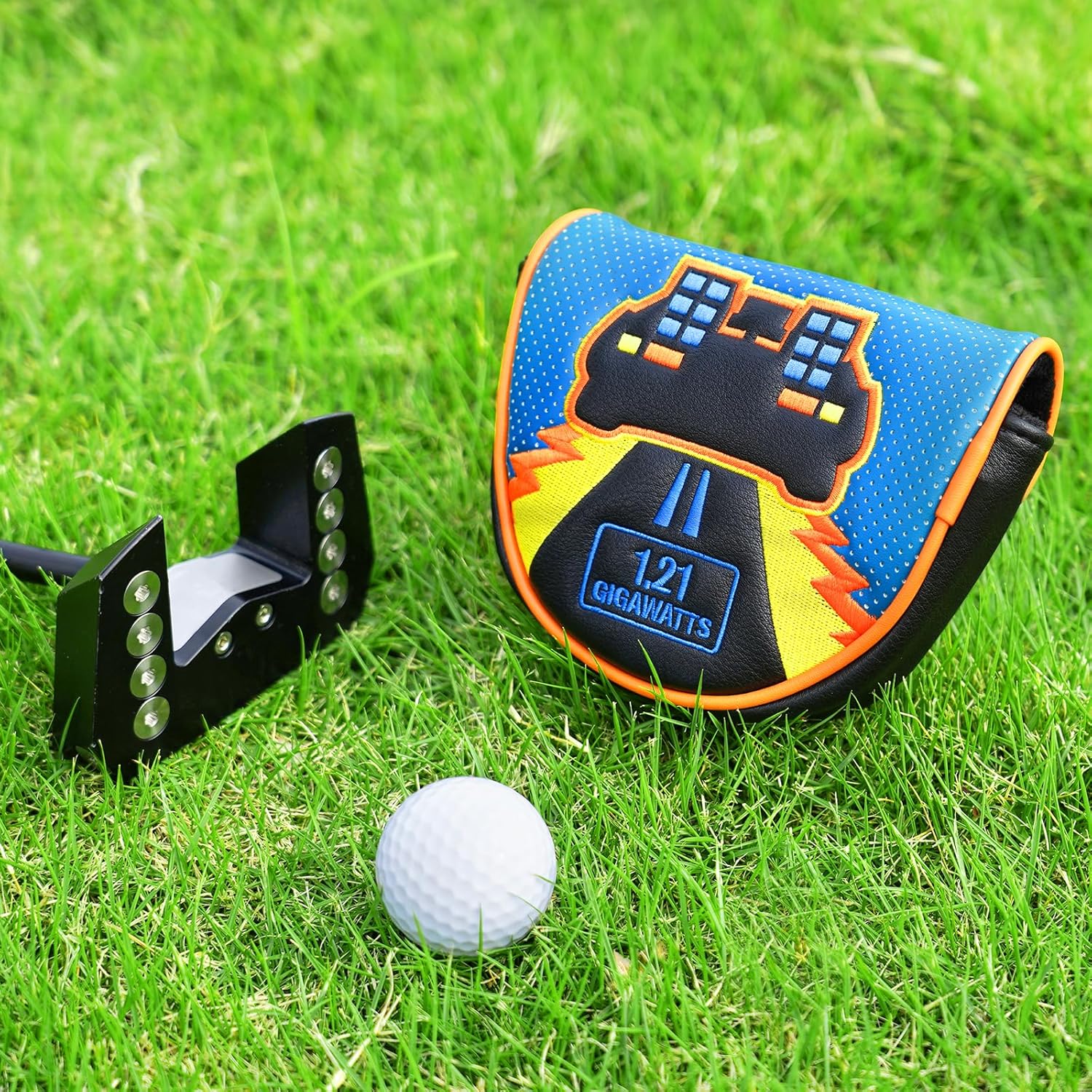 Golf Club Head Cover Golf Head Cover Driver Headcover Fairway Wood Headcover Hybrid Club Head Cover Embroidered Leather (88MPH)