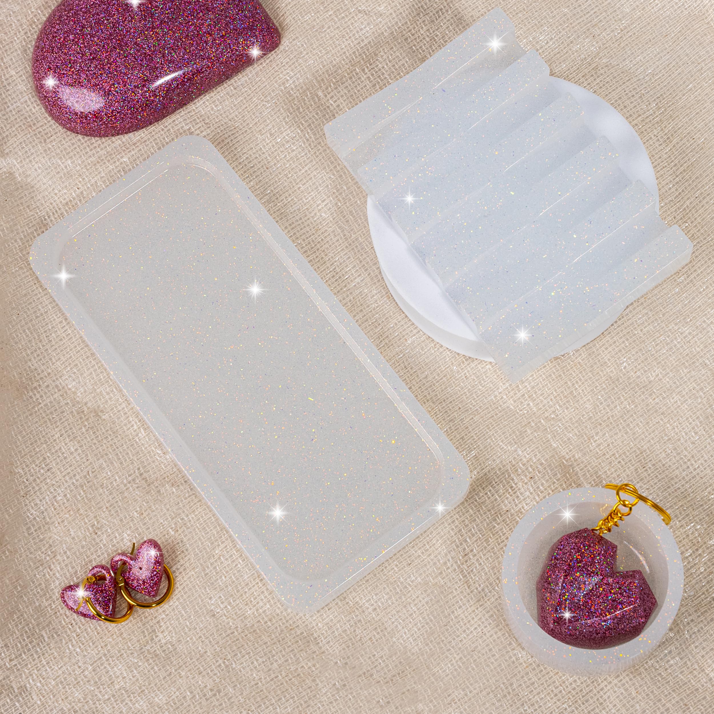 Hemway Glitter 130g Silber Holographic - Ultradünn Für Kunst, Harz, Nägel