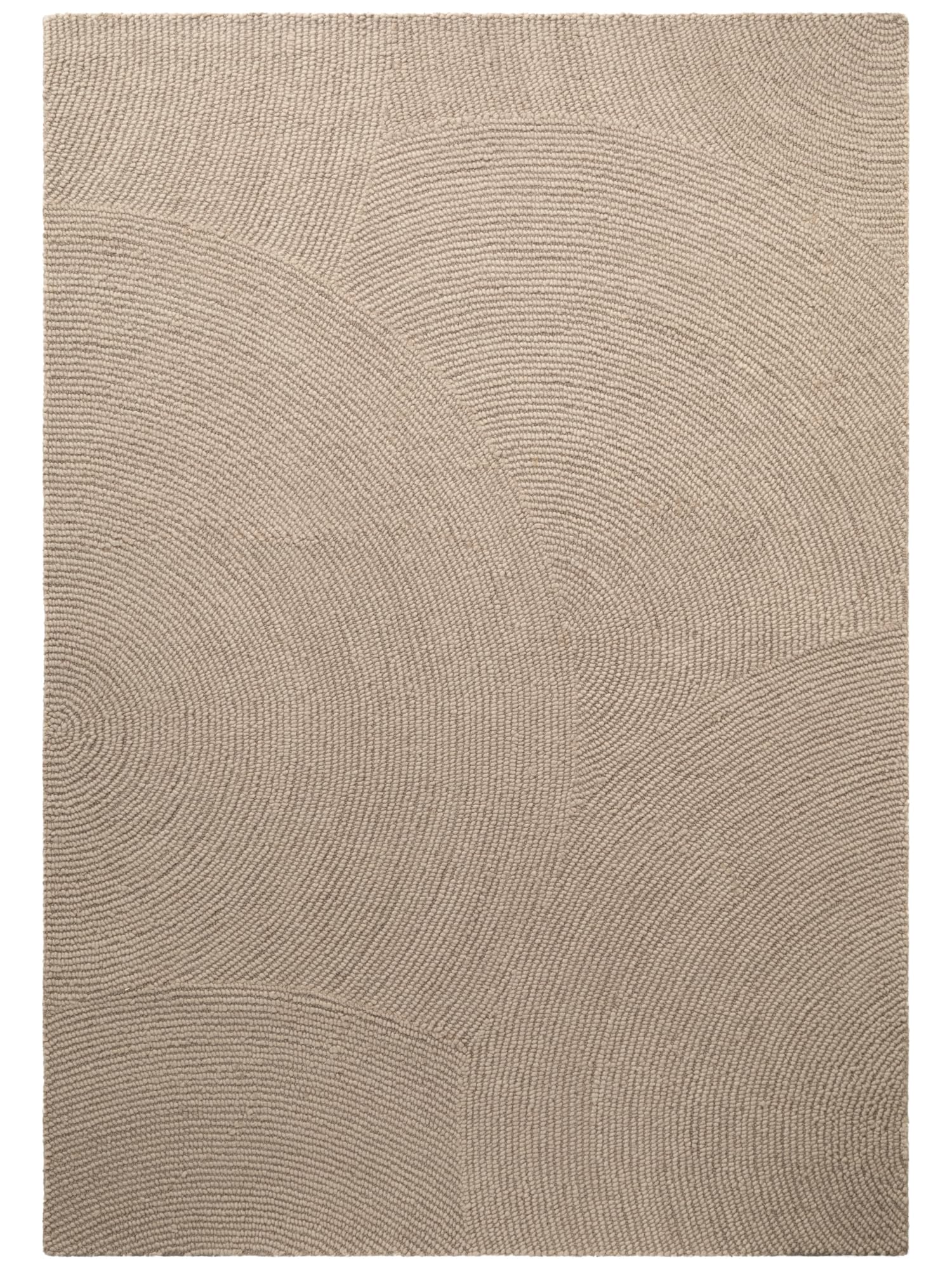 Hanse Home Alfombra de Lana Eleni – Alfombra Natural de salón – Hecha a Mano – Hygge Skandi, Alfombra Bohemia de Lana para salón, Dormitorio, Comedor, Pasillo, Beige Claro, 160 x 230 cm