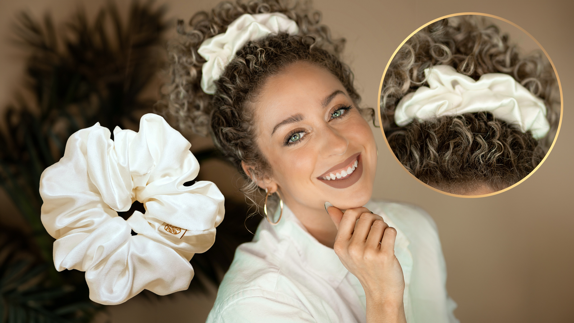 Amazon.com : Silk Scrunchies for Women Ponytail Holders 
