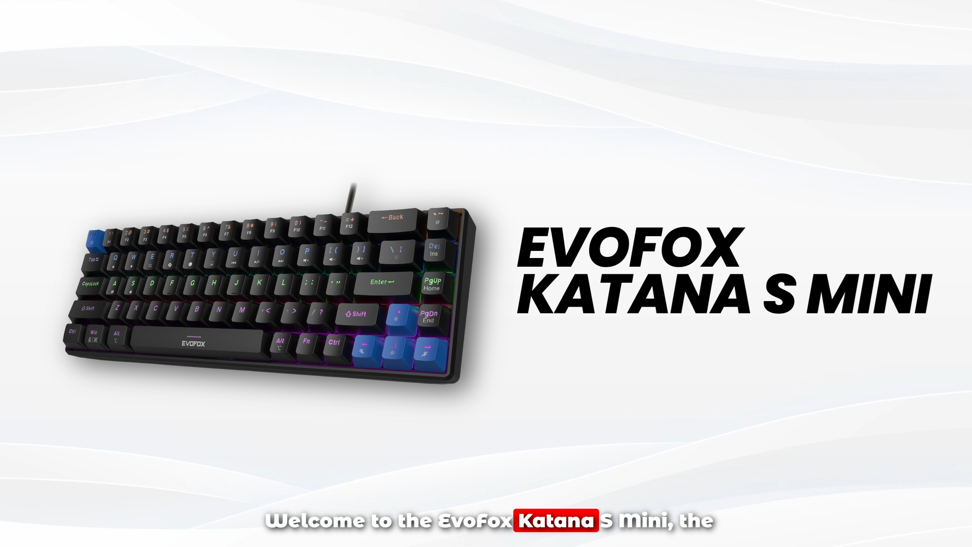 EvoFox Katana S Mini Wired Mechanical Keyboard | Hot-Swappable