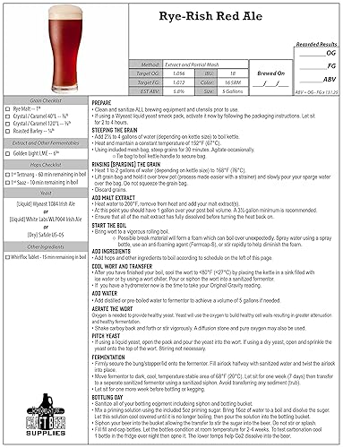 Miniatura 4 de RYE-RISH RED ALE - Kit de ingredientes para recetas de cerveza casera