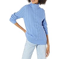 Amazon Essentials Maglione A Collo Alto Intrecciato con Screziatura (Taglie Forti Disponibili)