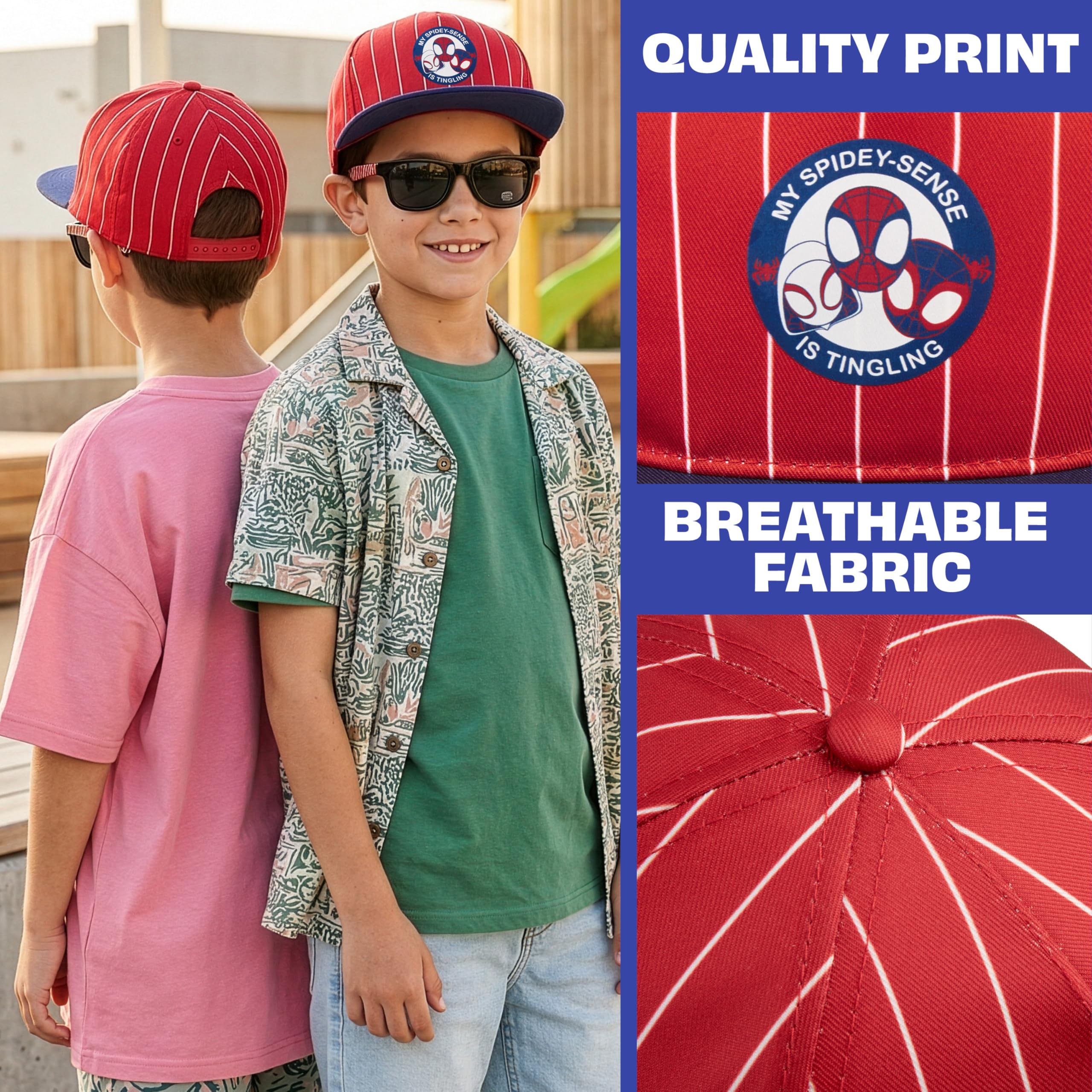 Spiderman | Minions Gorra Niño con Gafas de Sol UV400 Set, Gorra Infantil con Gafas Sol Niño, Accesorios de Verano, Regalo para Niños