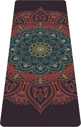nuveti Printed Travel Yoga Mat-116 Inch Thick Non Slip Fitness Workout Mat with Carrying Bag, Foldable Lightweight Suede & Natural Rubber Yoga Mat disponible en Yaxa Colombia