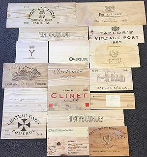 25 Wine Crate Panels Assorted & Branded Sides, Ends, Tops Wood