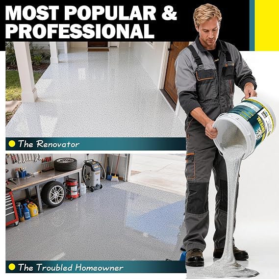 Epoxy Colored Sand Floor Paint Self Leveling105 Fl Oz