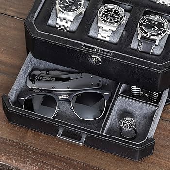 Amazon.co.jp: ROTHWELL 6スロットレザーウォッチボックス