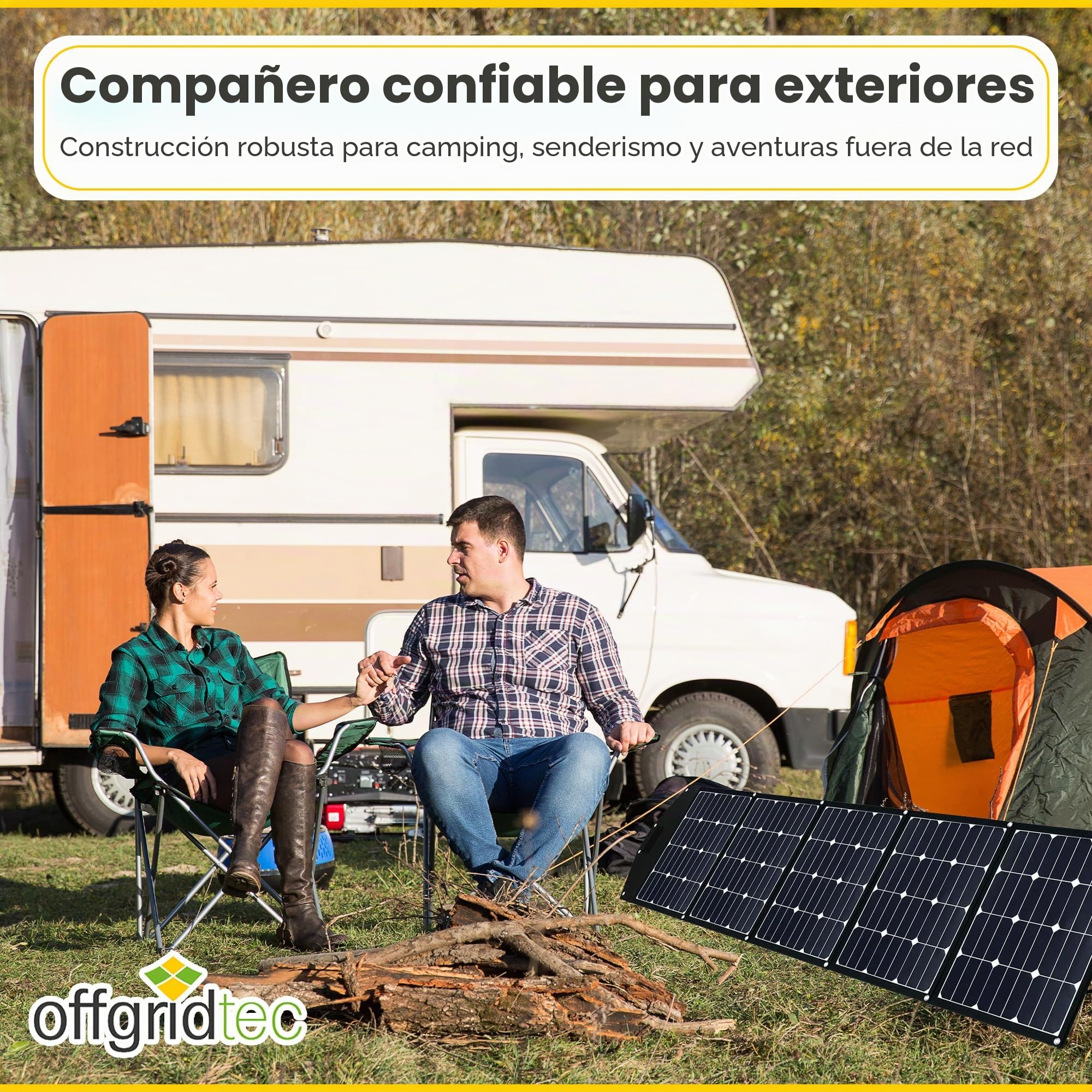 Offgridtec FSP-2 - Módulo solar plegable (225 W, con células de contacto Sunpower, sin regulador de carga)