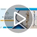 Image of ADA Premium Natural Bamboo Coat Rack Free Standing With 8 Hooks, Tree Coat Rack Stand For Coats, Hats, Scarves, Clothes, And Handbags - Diy (Do It Yourself), 45 X 45 X 175 Cm
