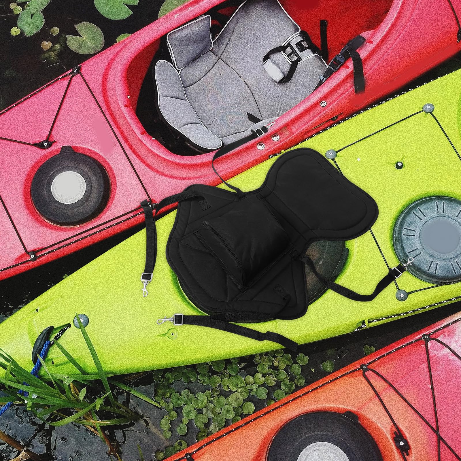Beavorty Coussin de Dossier Ergonomique pour Siège de Kayak, Rembourrage Confortable, Adapté aux Sorties en Kayak et Planche à Pagaie