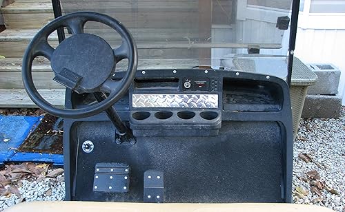 Ezgo - Cubierta de tablero de placa de diamante para carrito de golf