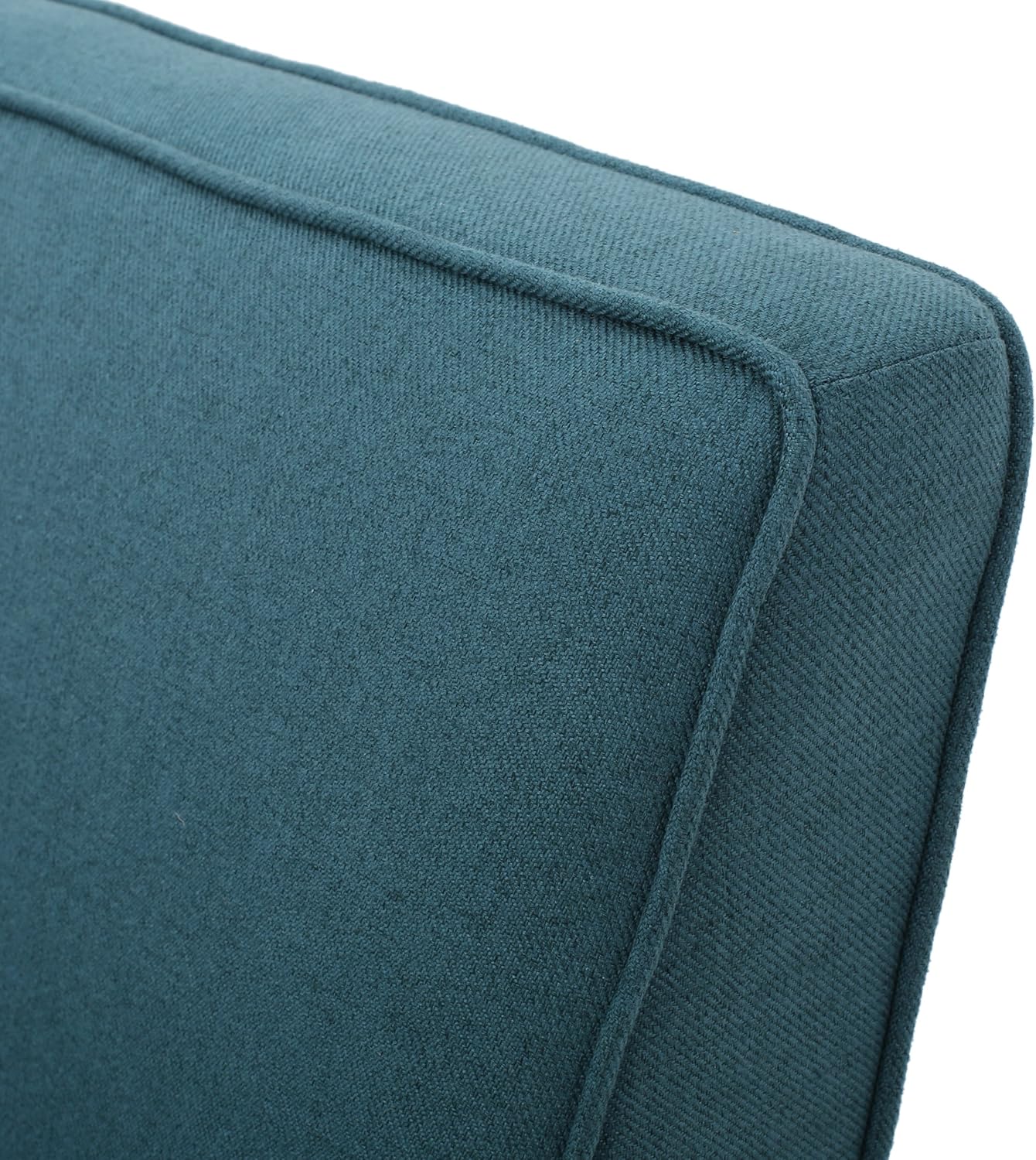 Christopher Knight Home GDFStudio Christopher Knight Home Dejon Modern Fabric Loveseat, Dark Teal, Matte Black