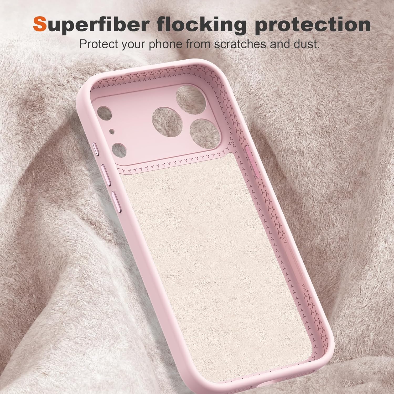 Compatible with iPhone 16 Pro Max Case 6.9'' with 360 Spin Magnetic Ring Stand[Compatible with Mag-Safe] Soft Liquid Silicone 16 Pro Max Case for Men Women,Pink