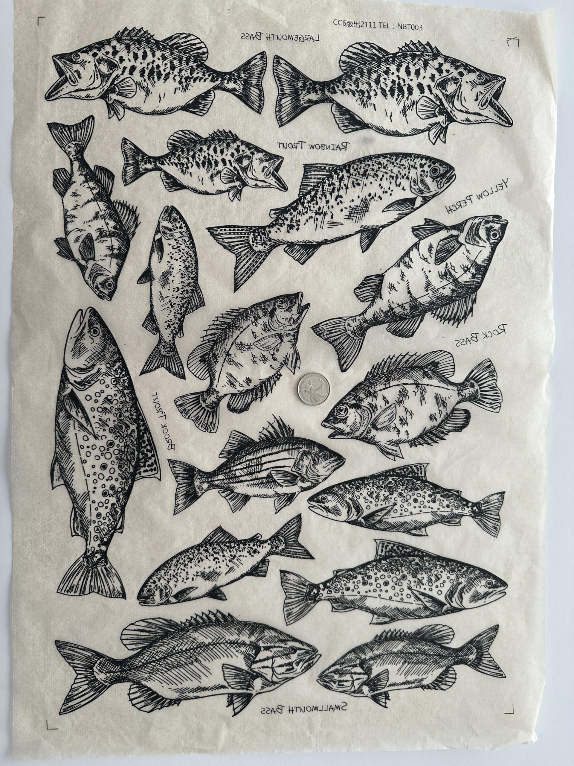 Ceramic Underglaze Transfer - Anglers Dream 2