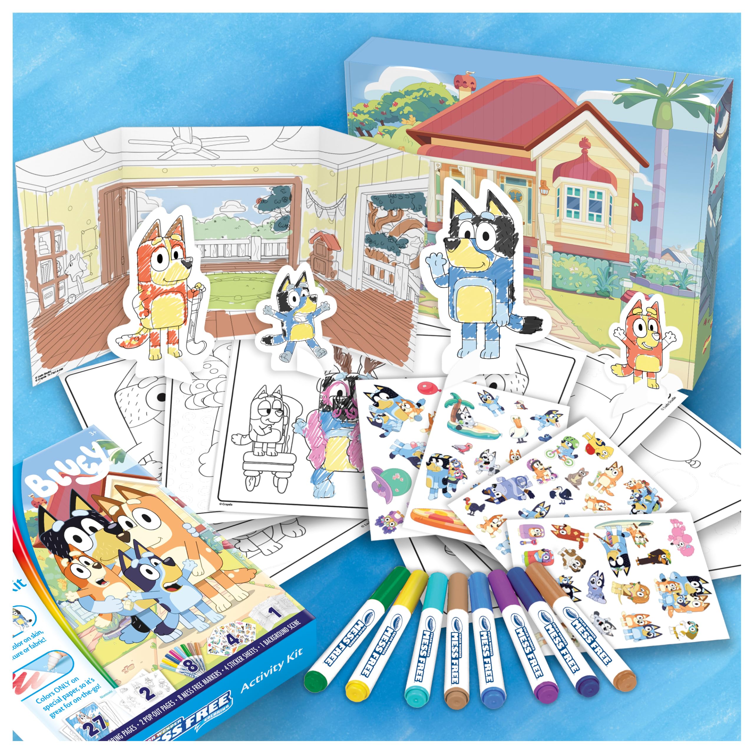 Amazon.co.jp: Crayola (クレヨラ) Color Wonder Blueyアクティビティ