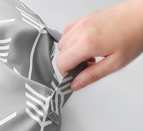 Miniatura 7 de Funda extraíble resistente al agua para tumbona recién nacida, diseño unisex de flecha gris, funda Minky  Tela lavable suave de alta calidad (flecha