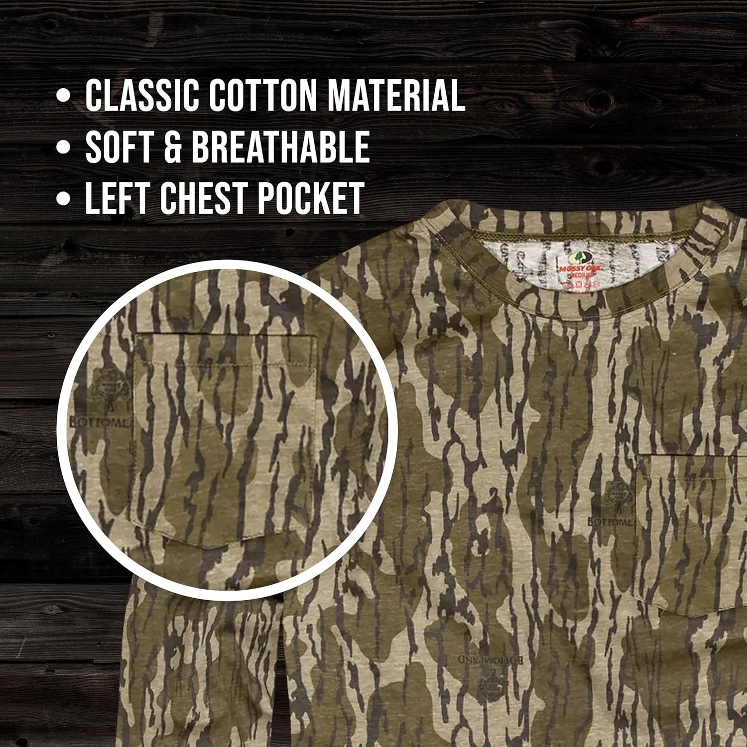 Mossy Oak Boys Camo Shirt - Youth Camo Long Sleeve Shirts - Kids Hunting Clothes - Image 4