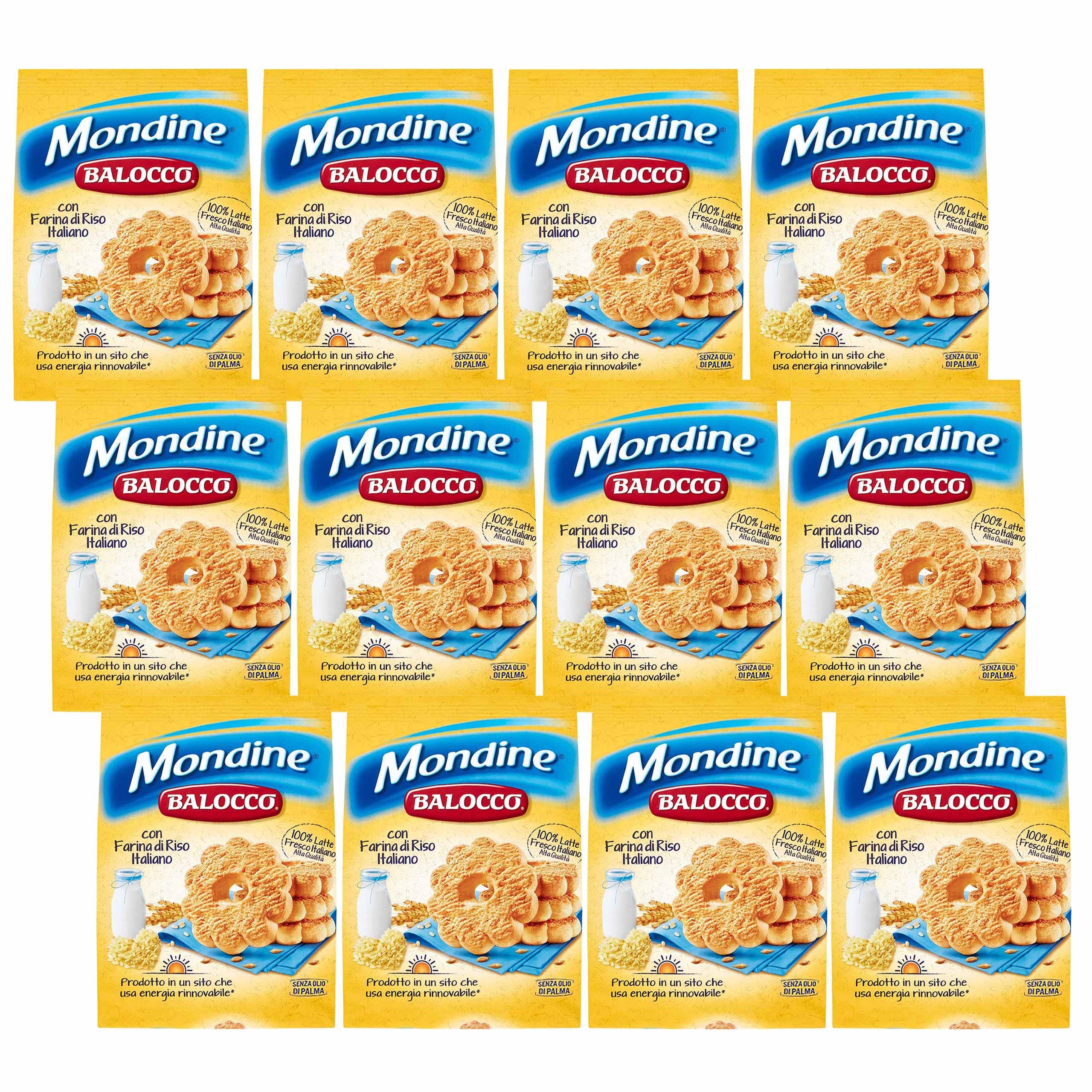 BALOCCO Mondine - Galletas de mantequilla italianas 700g (Mondine, x12)