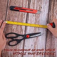 Vista 4 de CARTMAN - Juego de herramientas de 39 piezas, kit general para el hogar con caja de herramientas de plástico, estuche de almacenamiento, con Rojo