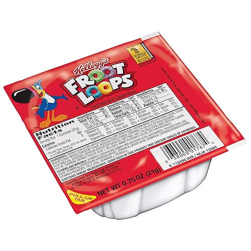 Kelloggs Froot Loops cuenco de cereales para desayuno un solo servicio taza de 075 oz paquete de 96 disponible en Yaxa Colombia