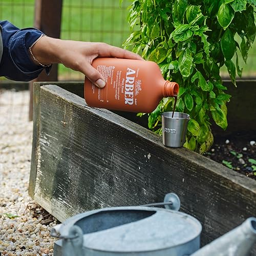 Miniatura 7 de Arber Taza medidora de acero inoxidable de 2 onzas líquidas para jardinería, marcas fáciles de leer para mezclar, medir y recoger alimentos para