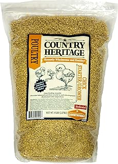 Country Heritage Medicated Baby Chick Food Starter Grower Crumbled Feed 5 Pounds