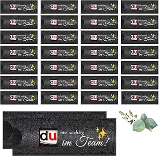 30er Du Bist Wichtig im Team Schokolade Geschenke Hülle Filz Schokoladen Verpackung Schokoriegel Geschenkbox Team Dankeschön Geschenk für Mitarbeiter Kollegen Büro Arbeit, Ohne Schokolade
