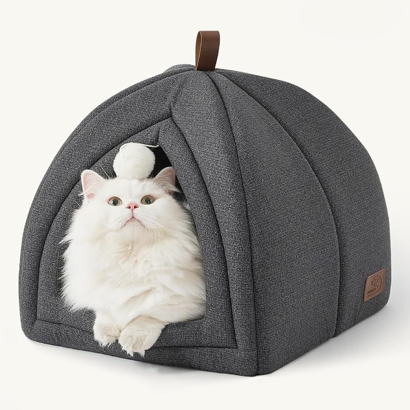 Casa 2 em 1 para Gatos Bedsure com Almofada Lavável, 40,64 x 40,64 x 40,64 cm