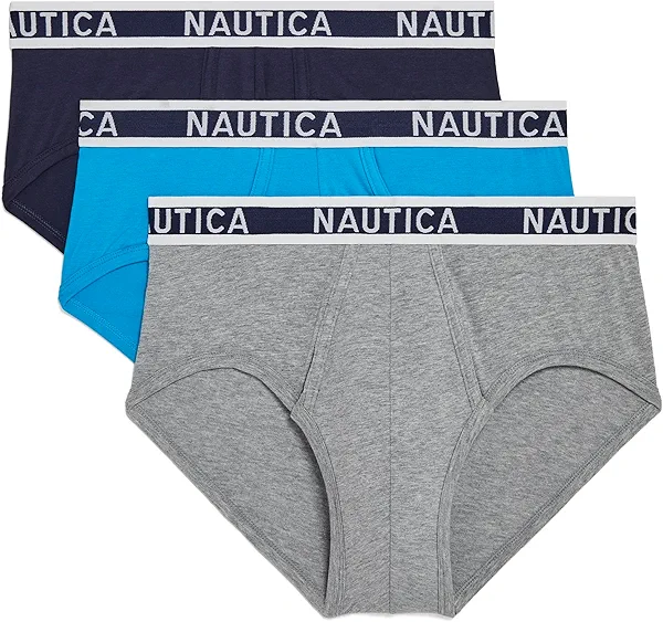 Nautica Men's Classic Cotton Stretch 3-Pack Briefs