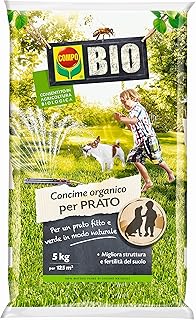 COMPO BIO Concime Organico per Prato, Per Prati Verdi e Fitti in Modo Naturale, 5 kg