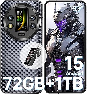 WP200 Pro Rugged Smartphone 5G - Android 15, 72GB（24+48） RAM+1TB ROM, 6.7" Rugged Phone, 8800mAh Android Phones, 108MP Camera, IP68/69K Waterproof Phone, 4G Dual SIM/NFC/OTG/GPS, 2025 (Grey)