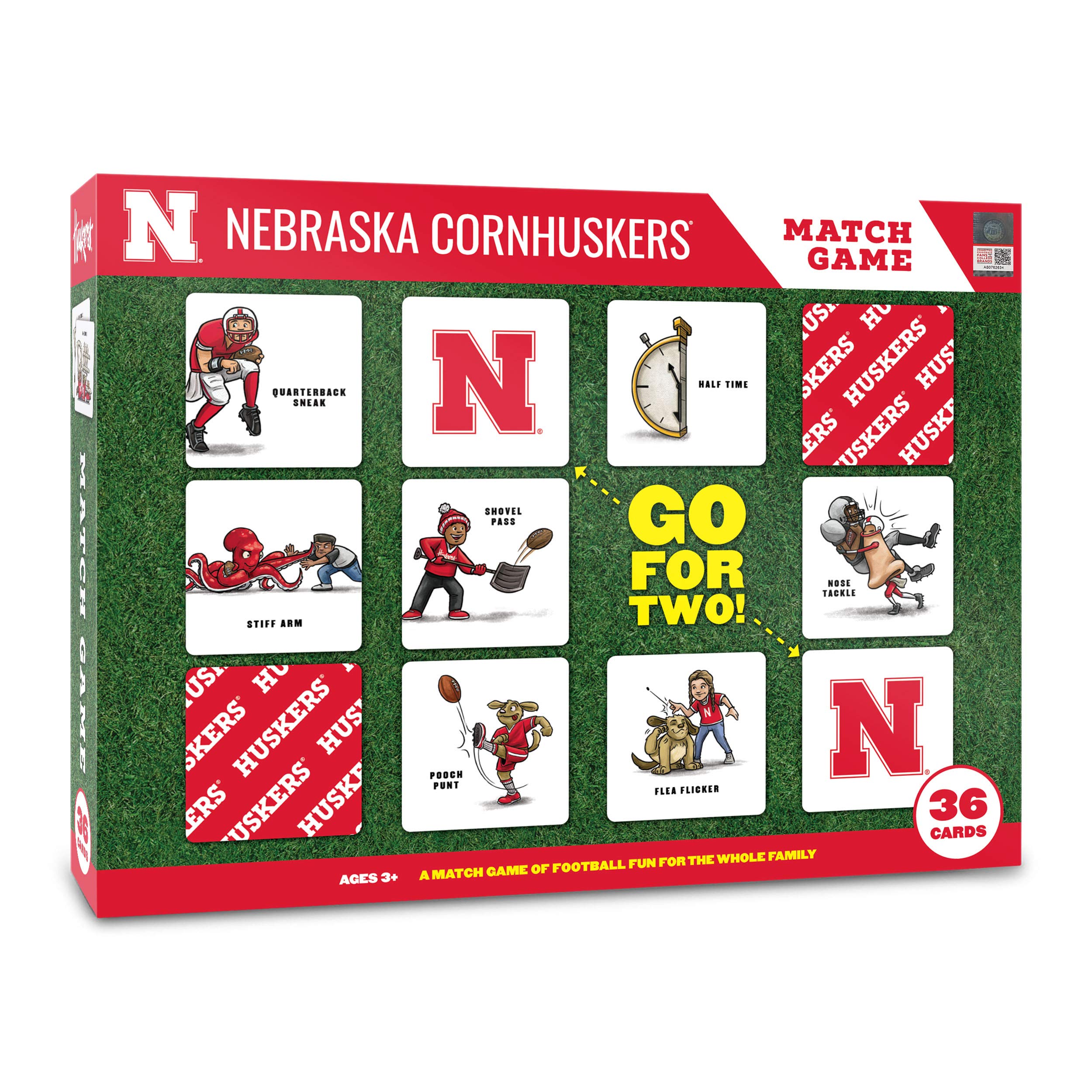 YouTheFan NCAA Officially-Licensed Memory Match Game - Humorous, Team-Specific, Original Hand-Drawn Artwork, Fun for the Whole Family, for Fans Young and Old